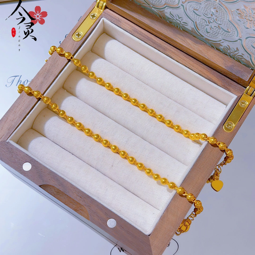 Butterfly Bracelet For Women Featuring Brass Chain Material With Golden Plated Electroplated Finish