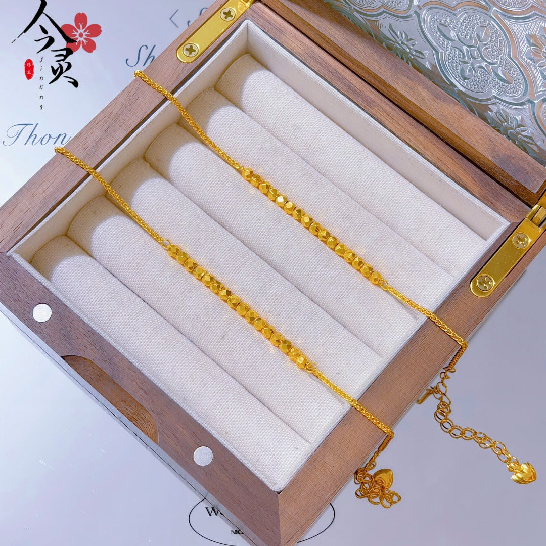 Butterfly Bracelet For Women Featuring Brass Chain Material With Golden Plated Electroplated Finish