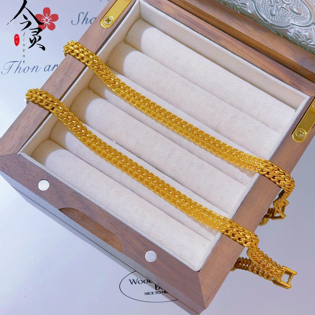 Butterfly Bracelet For Women Featuring Brass Chain Material With Golden Plated Electroplated Finish