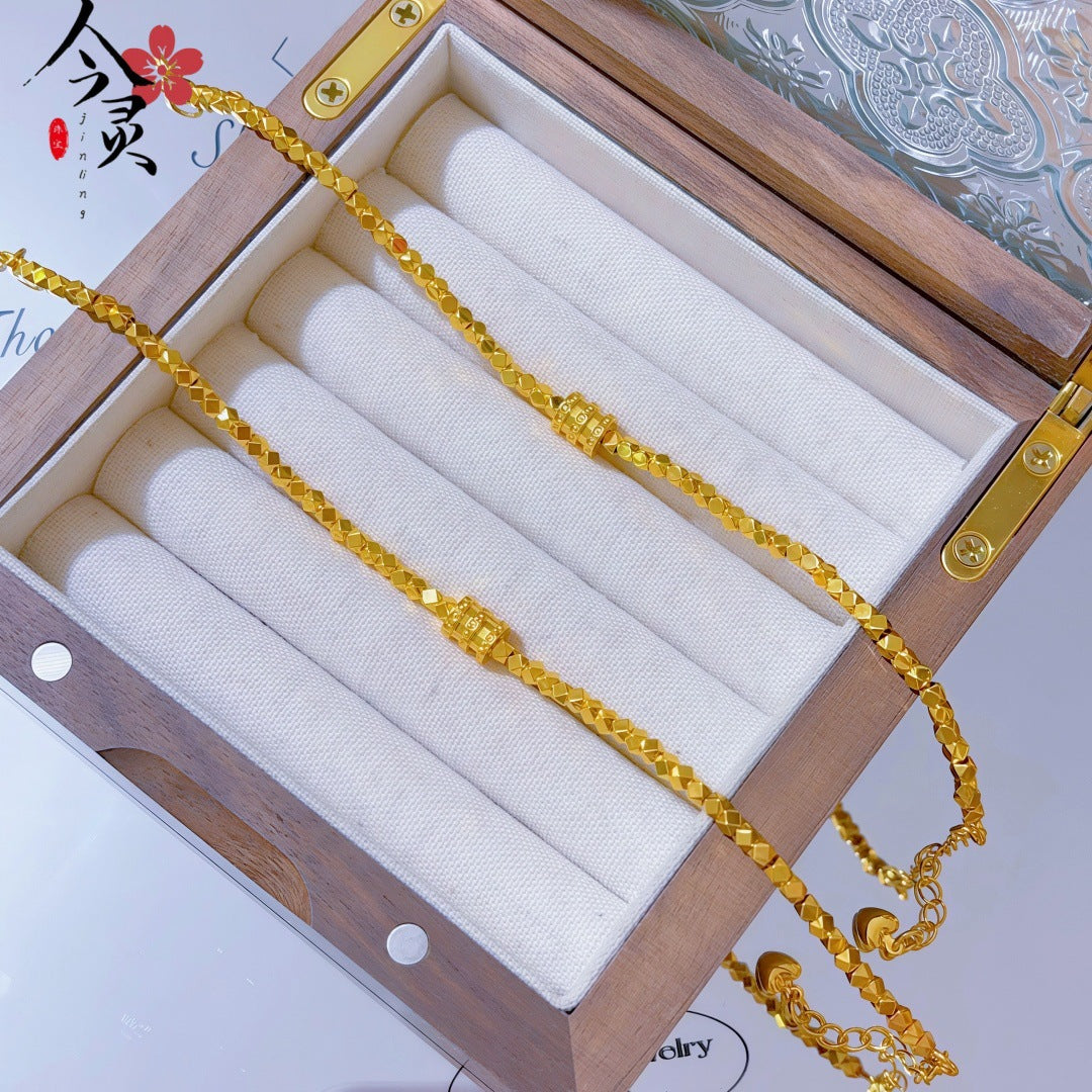 Butterfly Bracelet For Women Featuring Brass Chain Material With Golden Plated Electroplated Finish