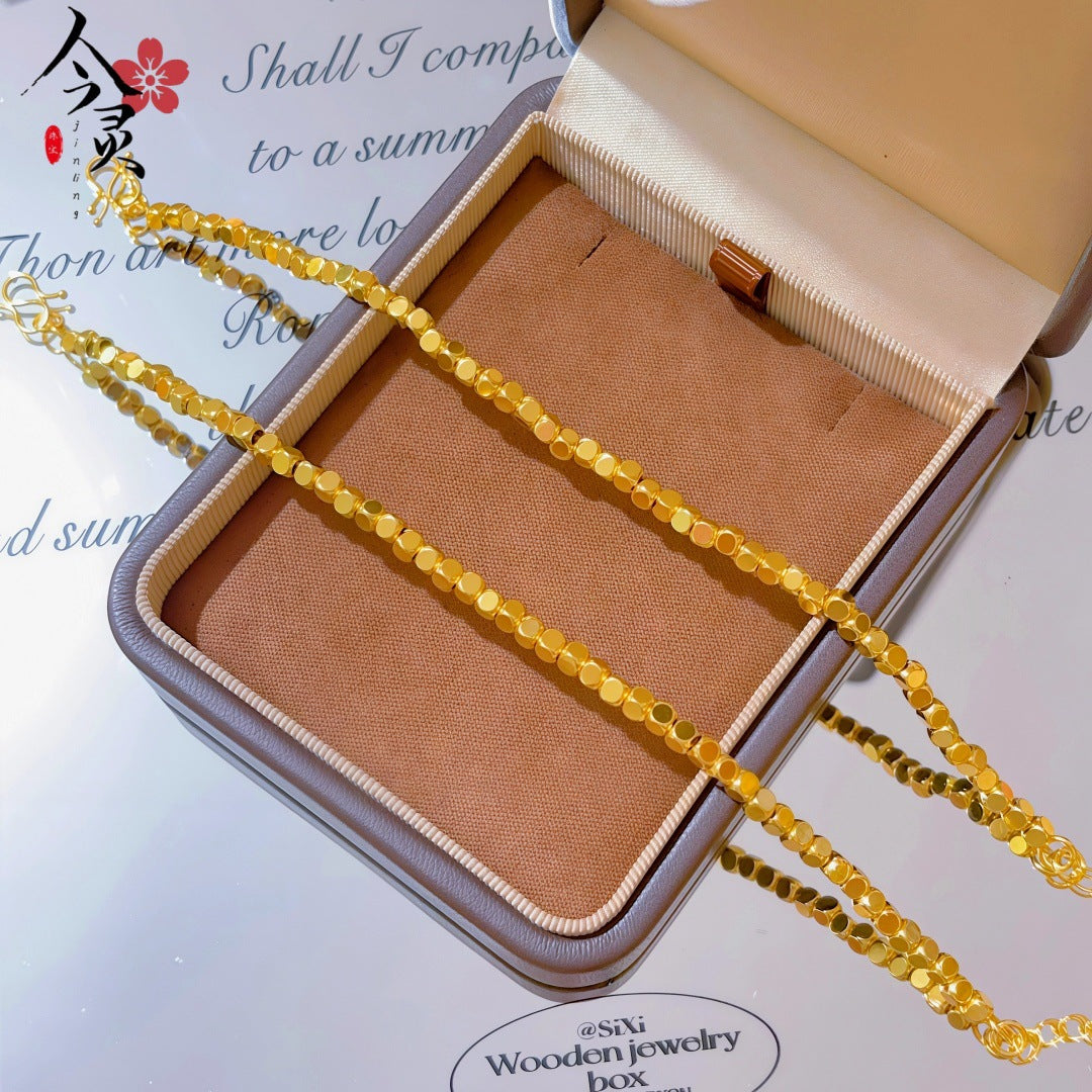 Butterfly Bracelet For Women Featuring Brass Chain Material With Golden Plated Electroplated Finish
