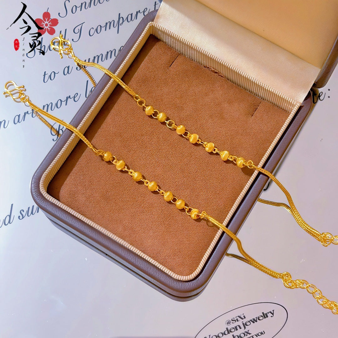 Butterfly Bracelet For Women Featuring Brass Chain Material With Golden Plated Electroplated Finish