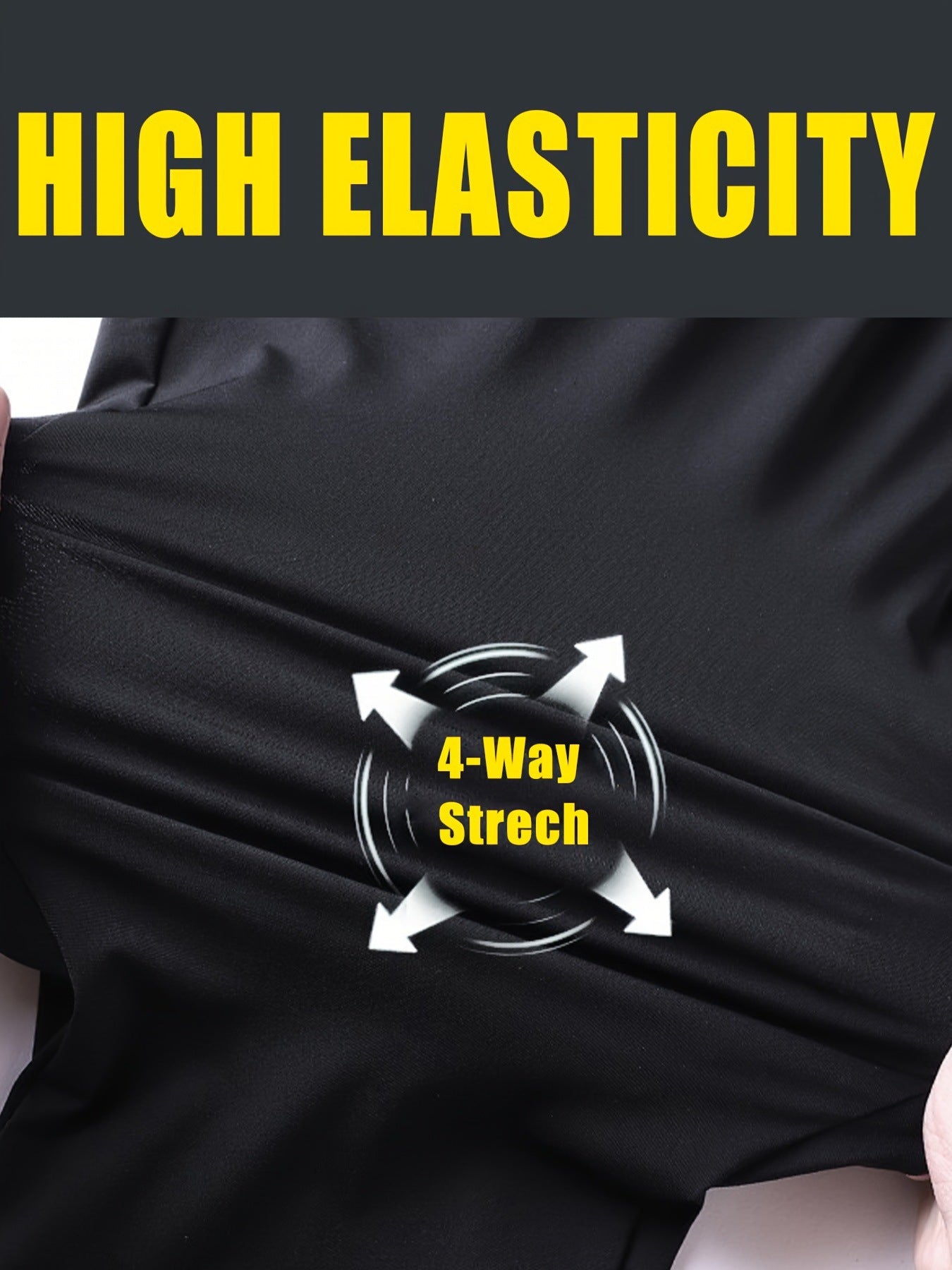Men's Solid Color Full Length Jogging Pants In Nylon Fabric With Zipper Detail For Sport Style