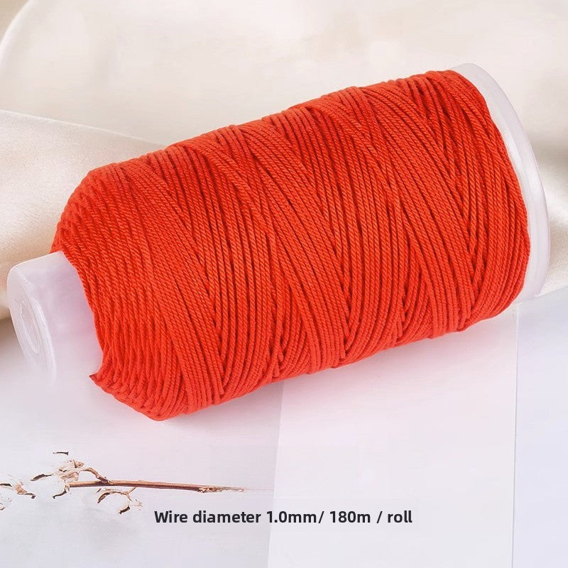 1 Roll Cotton Rope For Jewelry Making Featuring Knitting Craft, Dyed Ombre Color, Ideal For Commute Style Accessories