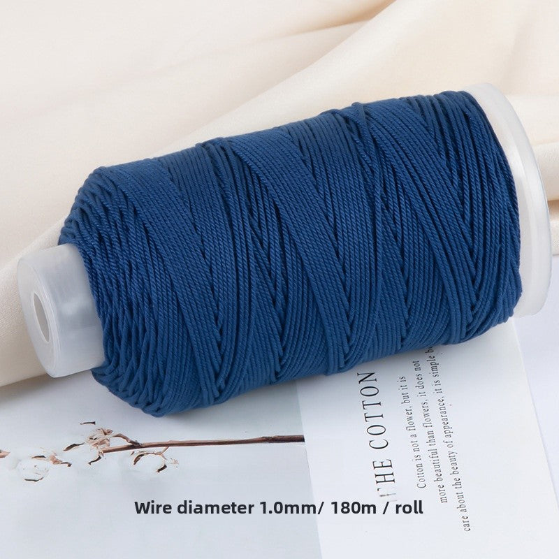 1 Roll Cotton Rope For Jewelry Making Featuring Knitting Craft, Dyed Ombre Color, Ideal For Commute Style Accessories