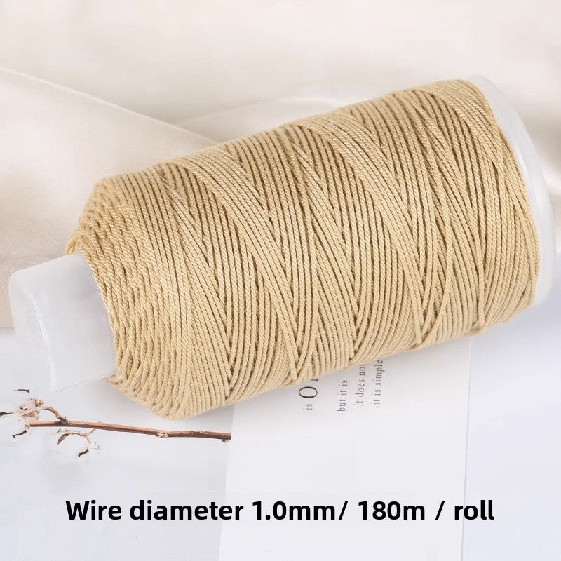 1 Roll Cotton Rope For Jewelry Making Featuring Knitting Craft, Dyed Ombre Color, Ideal For Commute Style Accessories
