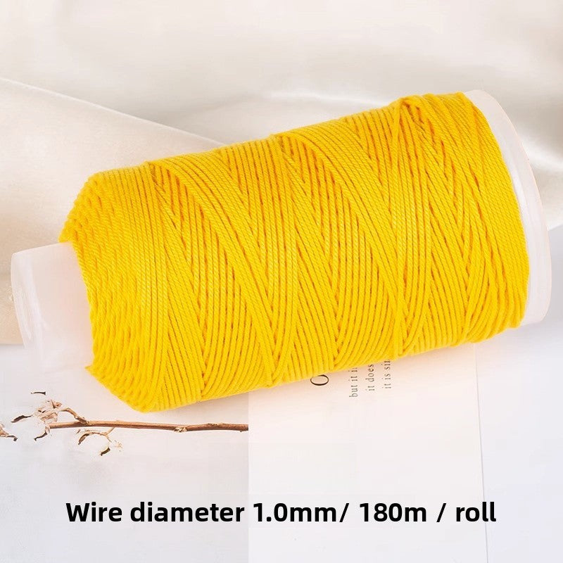 1 Roll Cotton Rope For Jewelry Making Featuring Knitting Craft, Dyed Ombre Color, Ideal For Commute Style Accessories