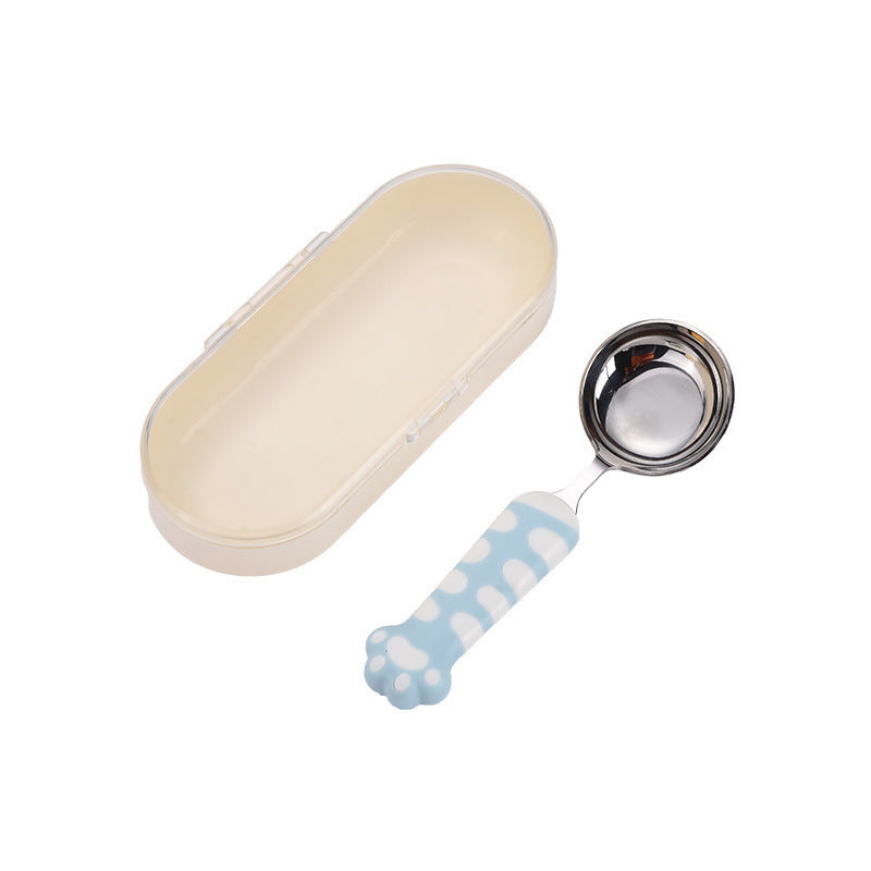 Cute Cartoon Birthday Spoon With 316 Stainless Steel Inner Liner, Perfect For Kitchen And Dining