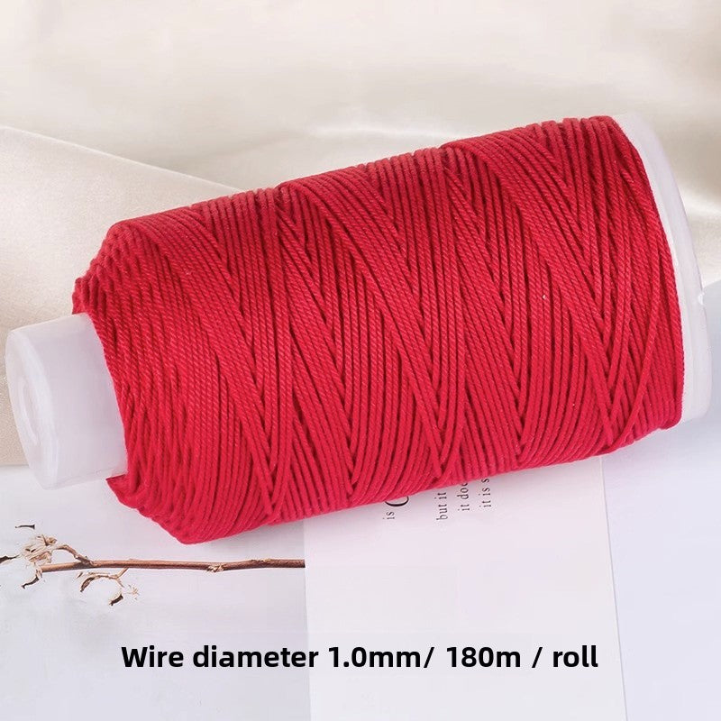 1 Roll Cotton Rope For Jewelry Making Featuring Knitting Craft, Dyed Ombre Color, Ideal For Commute Style Accessories