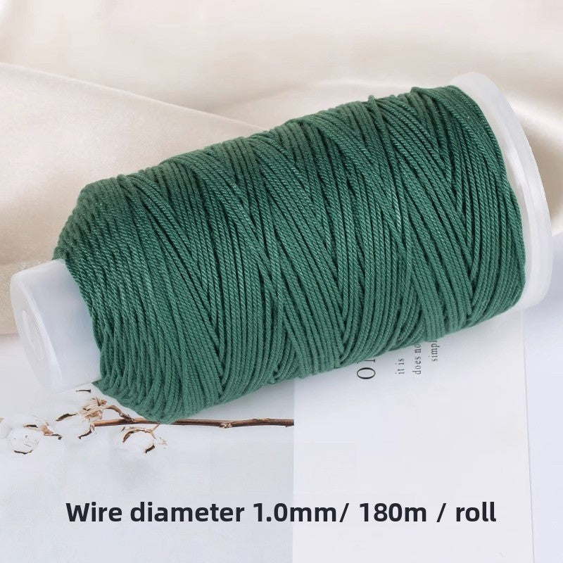 1 Roll Cotton Rope For Jewelry Making Featuring Knitting Craft, Dyed Ombre Color, Ideal For Commute Style Accessories