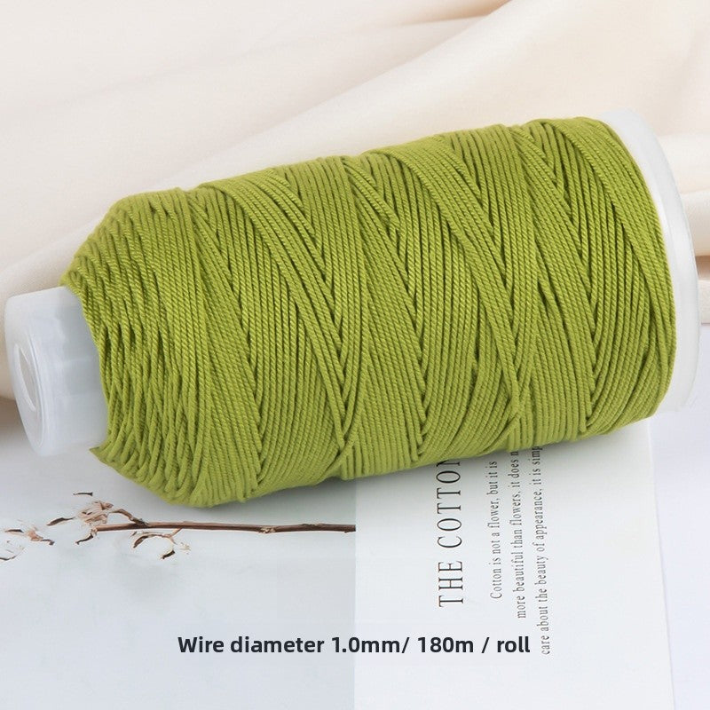 1 Roll Cotton Rope For Jewelry Making Featuring Knitting Craft, Dyed Ombre Color, Ideal For Commute Style Accessories