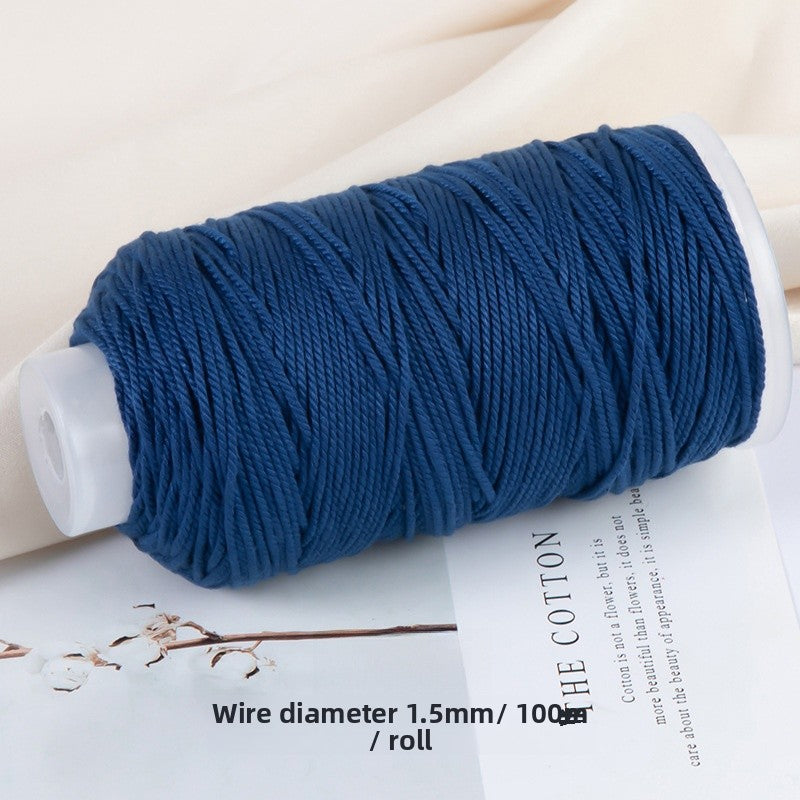 1 Roll Cotton Rope For Jewelry Making Featuring Knitting Craft, Dyed Ombre Color, Ideal For Commute Style Accessories