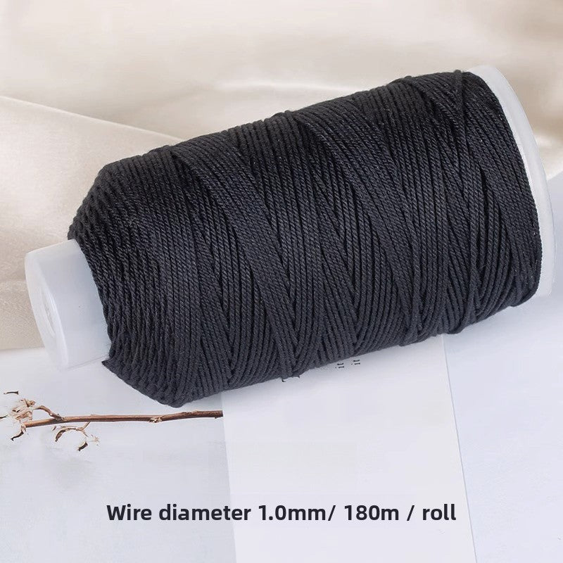 1 Roll Cotton Rope For Jewelry Making Featuring Knitting Craft, Dyed Ombre Color, Ideal For Commute Style Accessories