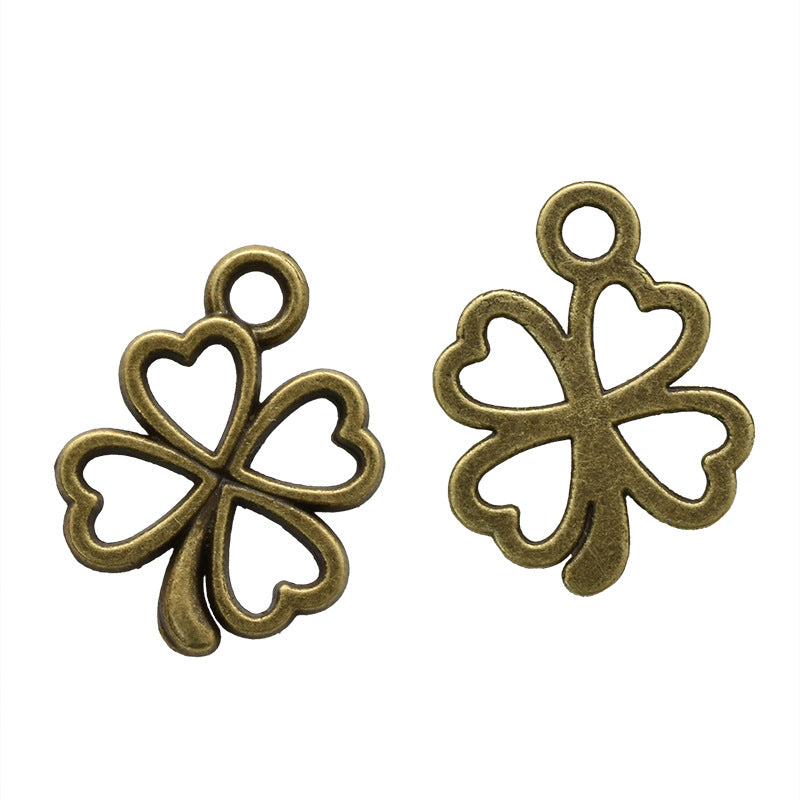 Lucky Heart Alloy Pendant Featuring Electroplated Craftsmanship In Multicolor Retro Style Jewelry Accessories