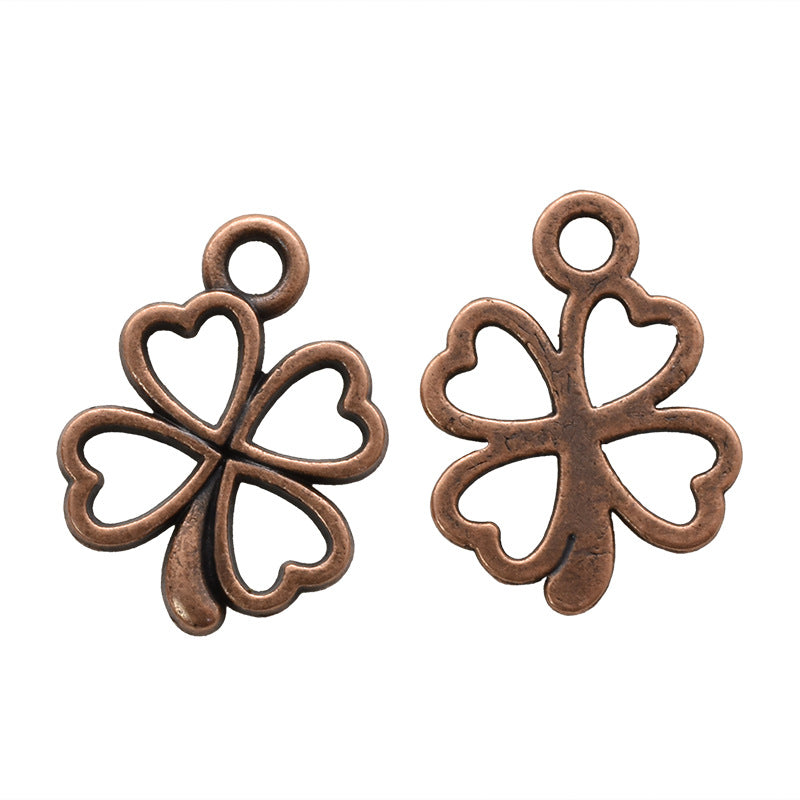 Lucky Heart Alloy Pendant Featuring Electroplated Craftsmanship In Multicolor Retro Style Jewelry Accessories
