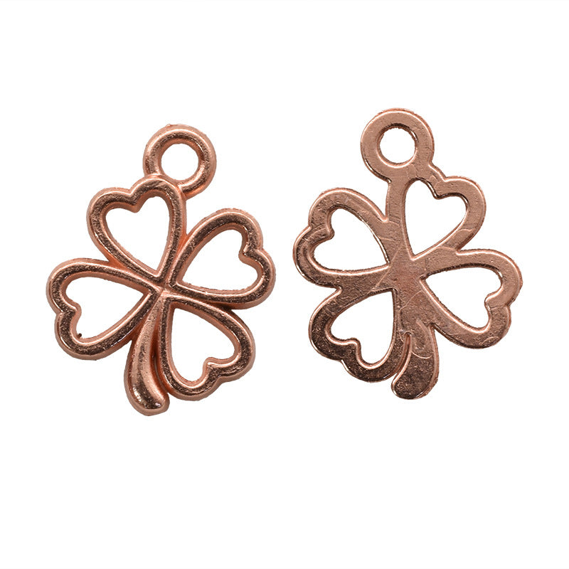 Lucky Heart Alloy Pendant Featuring Electroplated Craftsmanship In Multicolor Retro Style Jewelry Accessories