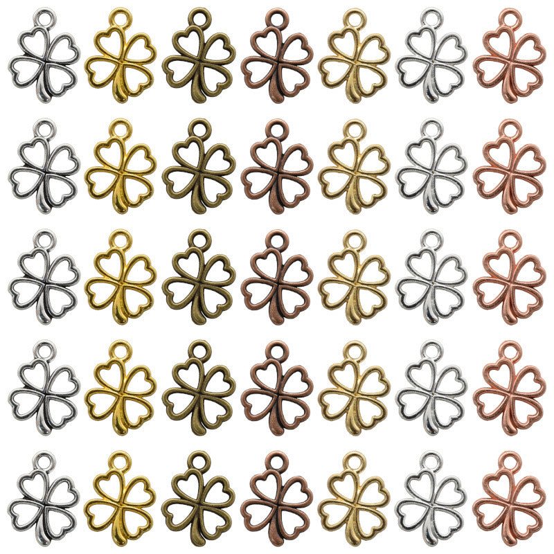Lucky Heart Alloy Pendant Featuring Electroplated Craftsmanship In Multicolor Retro Style Jewelry Accessories