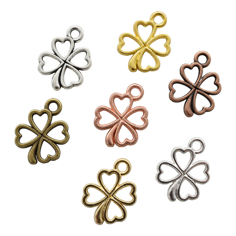 Lucky Heart Alloy Pendant Featuring Electroplated Craftsmanship In Multicolor Retro Style Jewelry Accessories