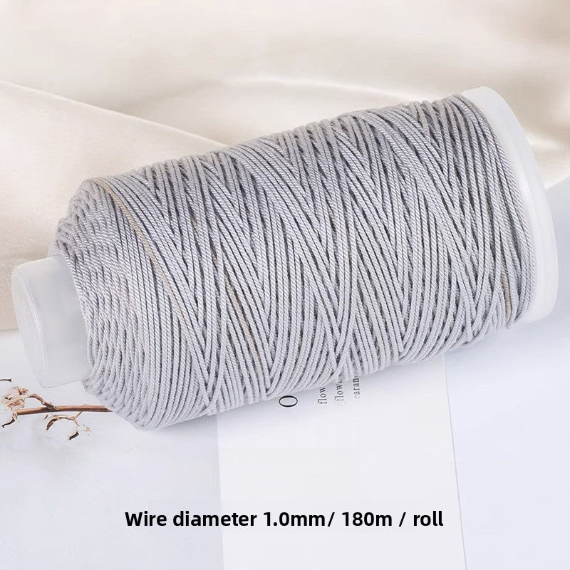 1 Roll Cotton Rope For Jewelry Making Featuring Knitting Craft, Dyed Ombre Color, Ideal For Commute Style Accessories