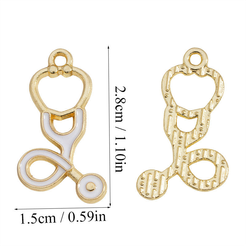 Alloy Pendant Featuring Enamel Craftsmanship In Natural Pink With Cartoon Style For Jewelry Accessories