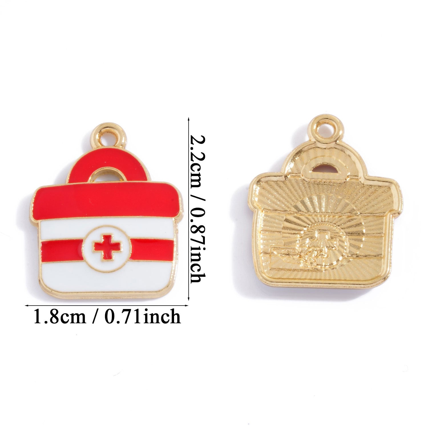 Alloy Pendant Featuring Enamel Craftsmanship In Natural Pink With Cartoon Style For Jewelry Accessories