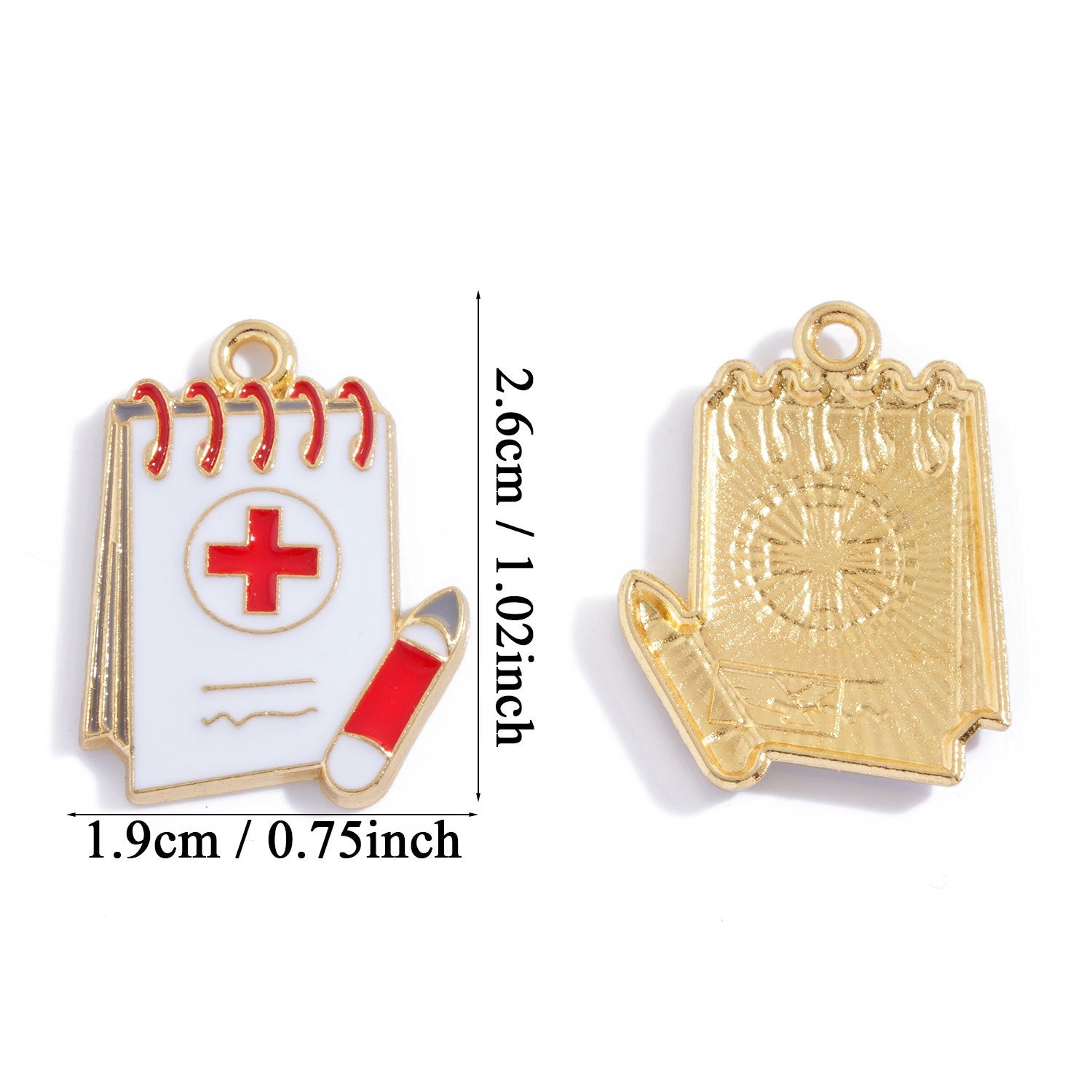 Alloy Pendant Featuring Enamel Craftsmanship In Natural Pink With Cartoon Style For Jewelry Accessories