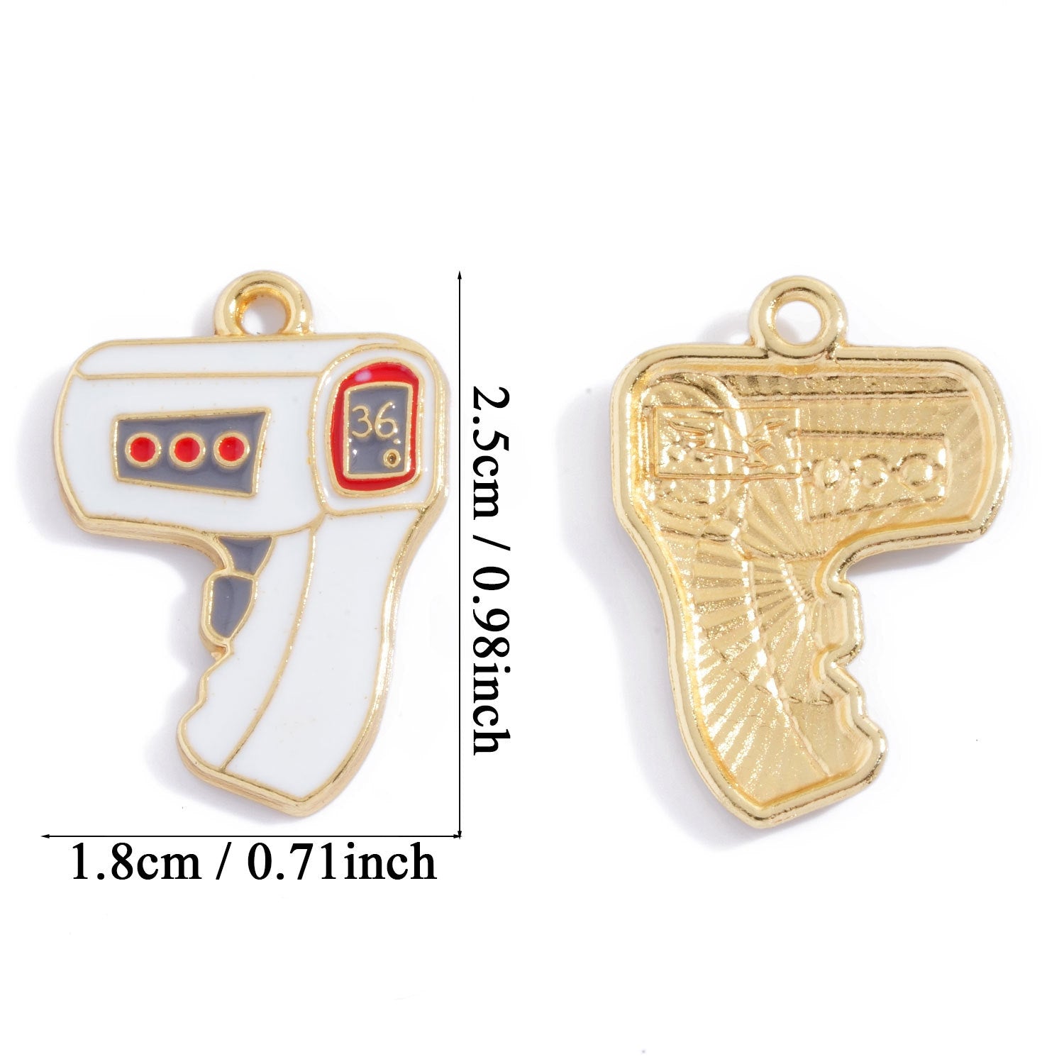 Alloy Pendant Featuring Enamel Craftsmanship In Natural Pink With Cartoon Style For Jewelry Accessories