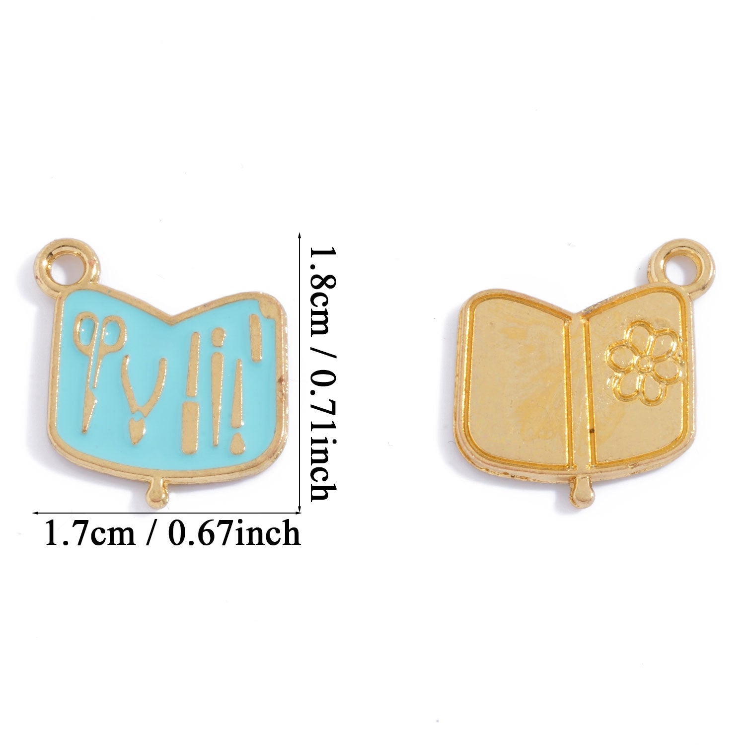 Alloy Pendant Featuring Enamel Craftsmanship In Natural Pink With Cartoon Style For Jewelry Accessories