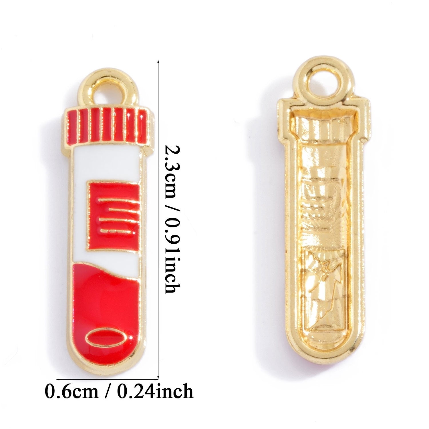 Alloy Pendant Featuring Enamel Craftsmanship In Natural Pink With Cartoon Style For Jewelry Accessories