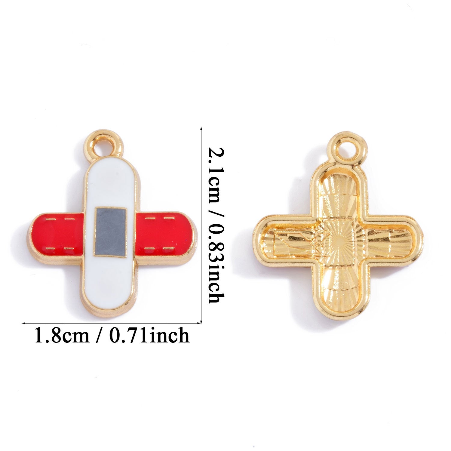 Alloy Pendant Featuring Enamel Craftsmanship In Natural Pink With Cartoon Style For Jewelry Accessories