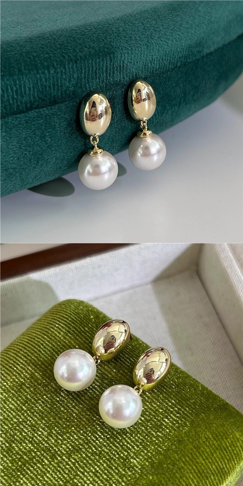 Heart Shape Simple Style Earrings With Freshwater Pearl Inlay, Electroplated Metal And Copper Ear Pins For Women