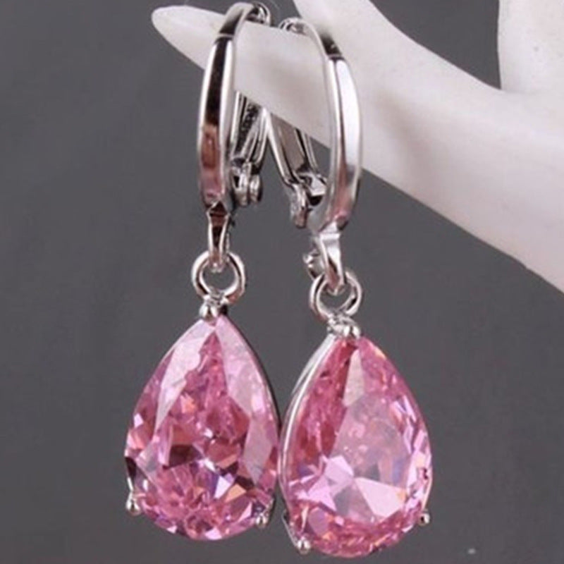 Luxurious Geometric Copper Rings For Women With Zircon Inlay, 3 Pieces Set