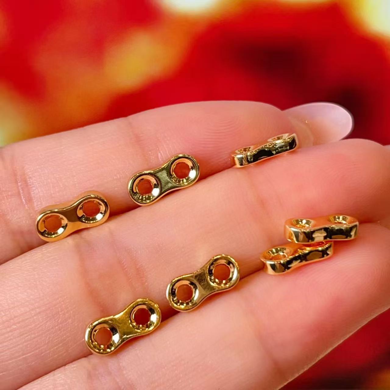 Copper Bracelet Card With 24K Real Gold Plated Electroplated Finish In Gold Jewelry Accessories