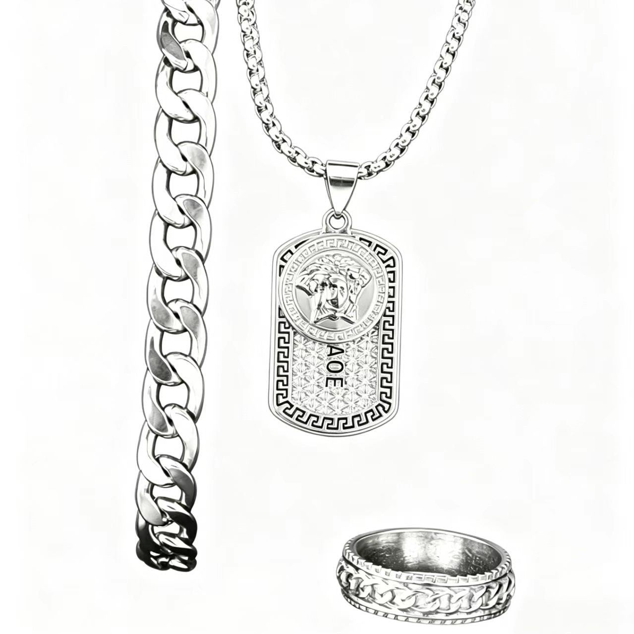 Hip-Hop Gold Letter Necklace For Unisex Featuring Electroplated Alloy With Cable Chain