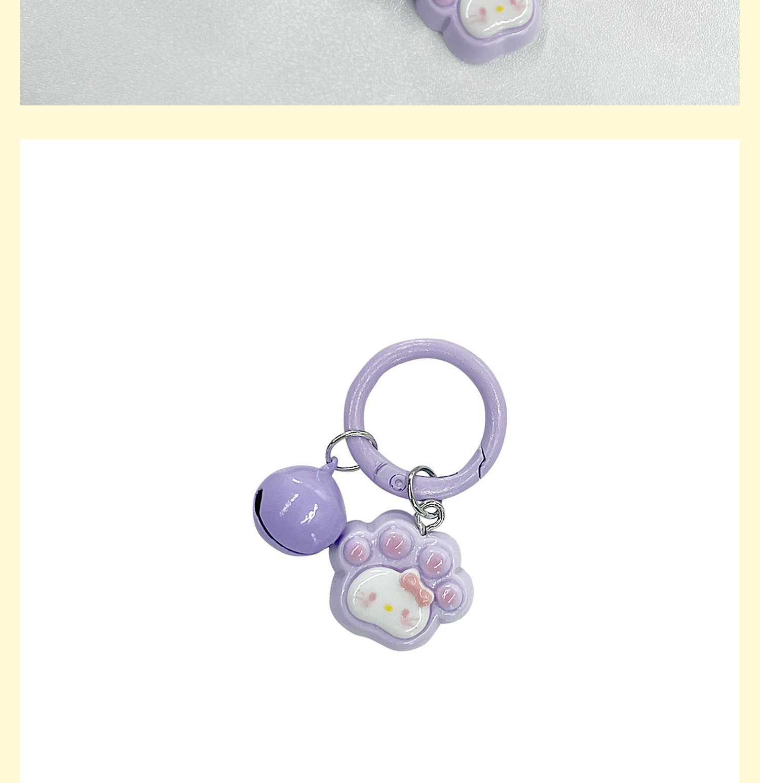 Natural Pink Enamel Cat Key Chain Featuring Cute Style And Durable Plastic Material, Perfect For Spring Accessories