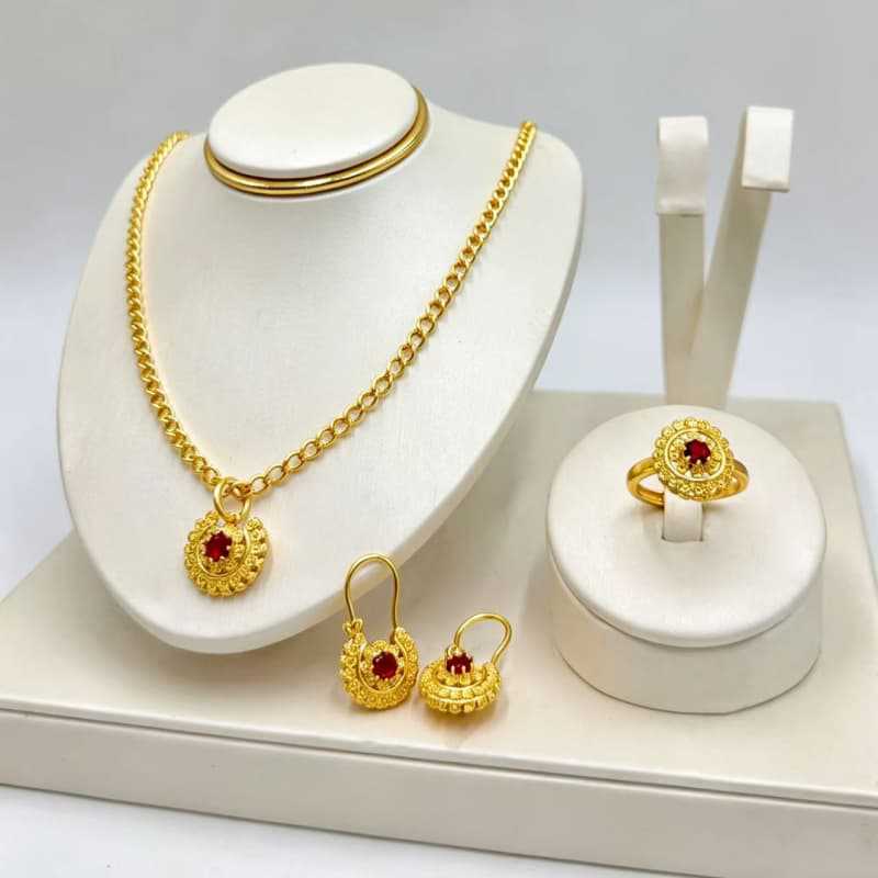 Heart Shape Jewelry Set For Women In Alloy With Zircon Inlay, Featuring Novelty Style, 1 Set