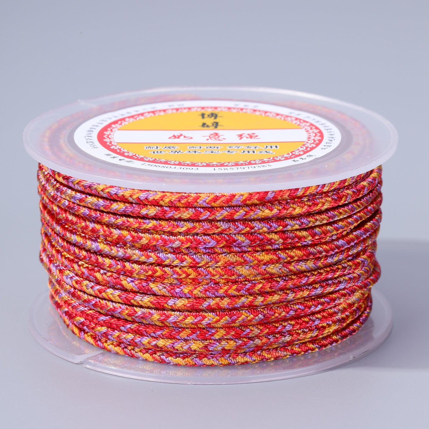 Handmade Nylon Braid Rope In Colour With 3mm Diameter, 3.0mm Thickness For Craft And Jewelry Accessories