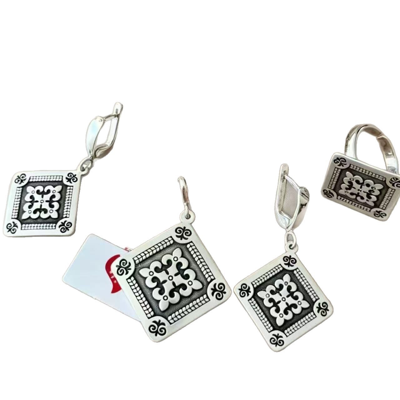 Ethnic Style Jewelry Set For Women Featuring Electroplated Alloy Material, 1 Set