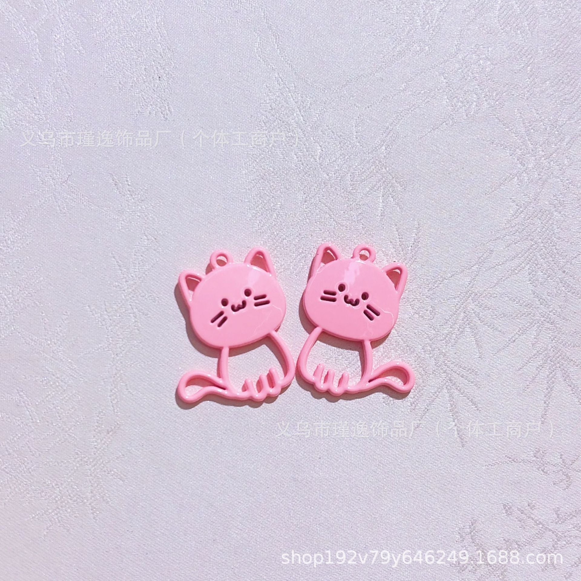 Cat Alloy Pendant With Stoving Varnish Featuring Multicolor Cartoon Style Jewelry Accessories