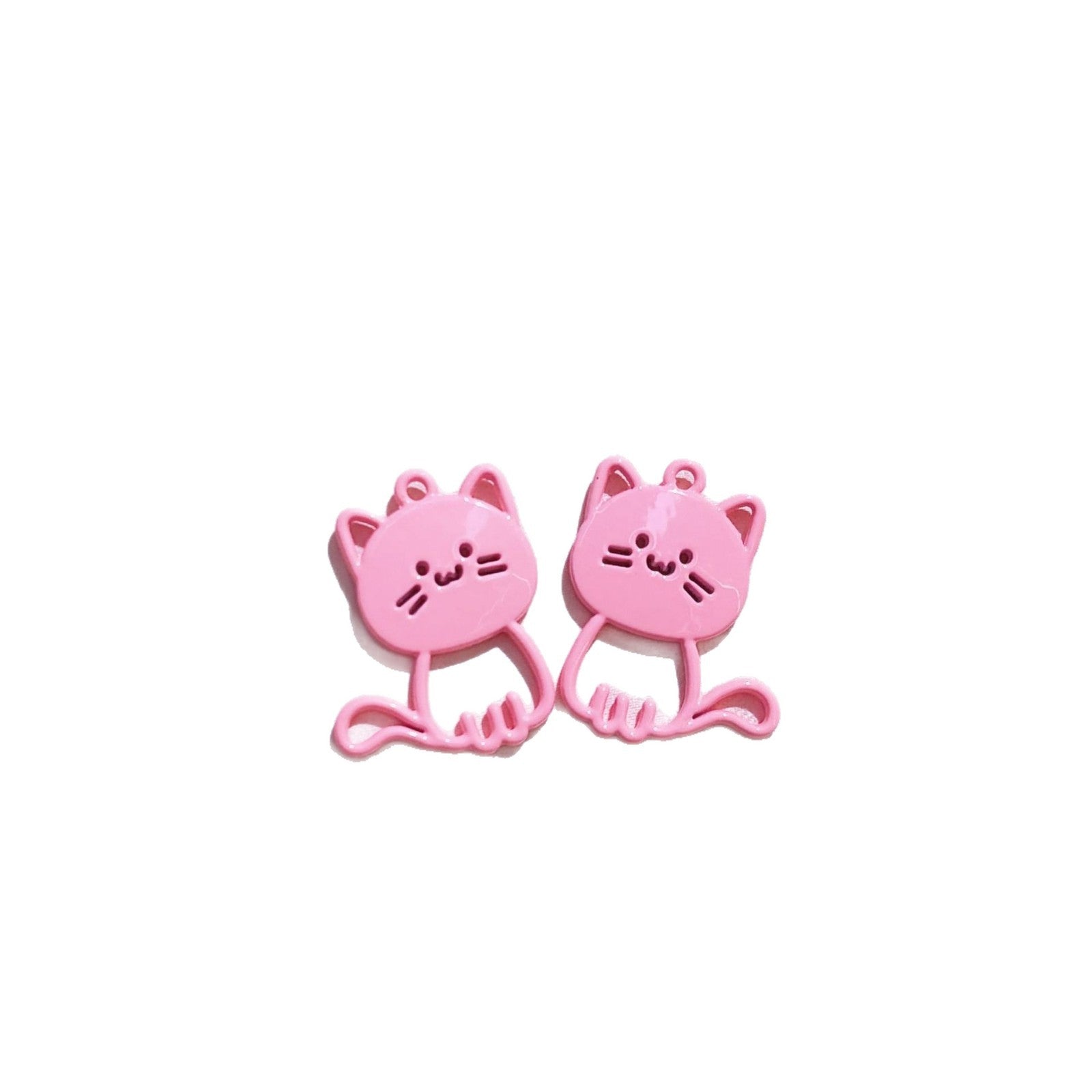 Cat Alloy Pendant With Stoving Varnish Featuring Multicolor Cartoon Style Jewelry Accessories