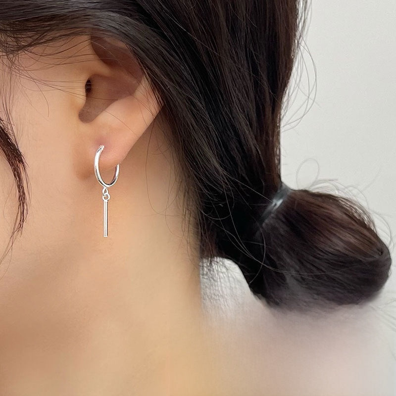 Heart Shape Hoop Earrings For Women In 925 Sterling Silver With Electroplated Finish And 925 Sterling Silver Posts