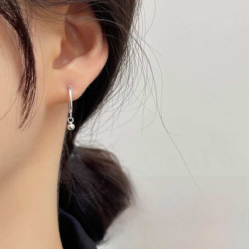 Heart Shape Hoop Earrings For Women In 925 Sterling Silver With Electroplated Finish And 925 Sterling Silver Posts