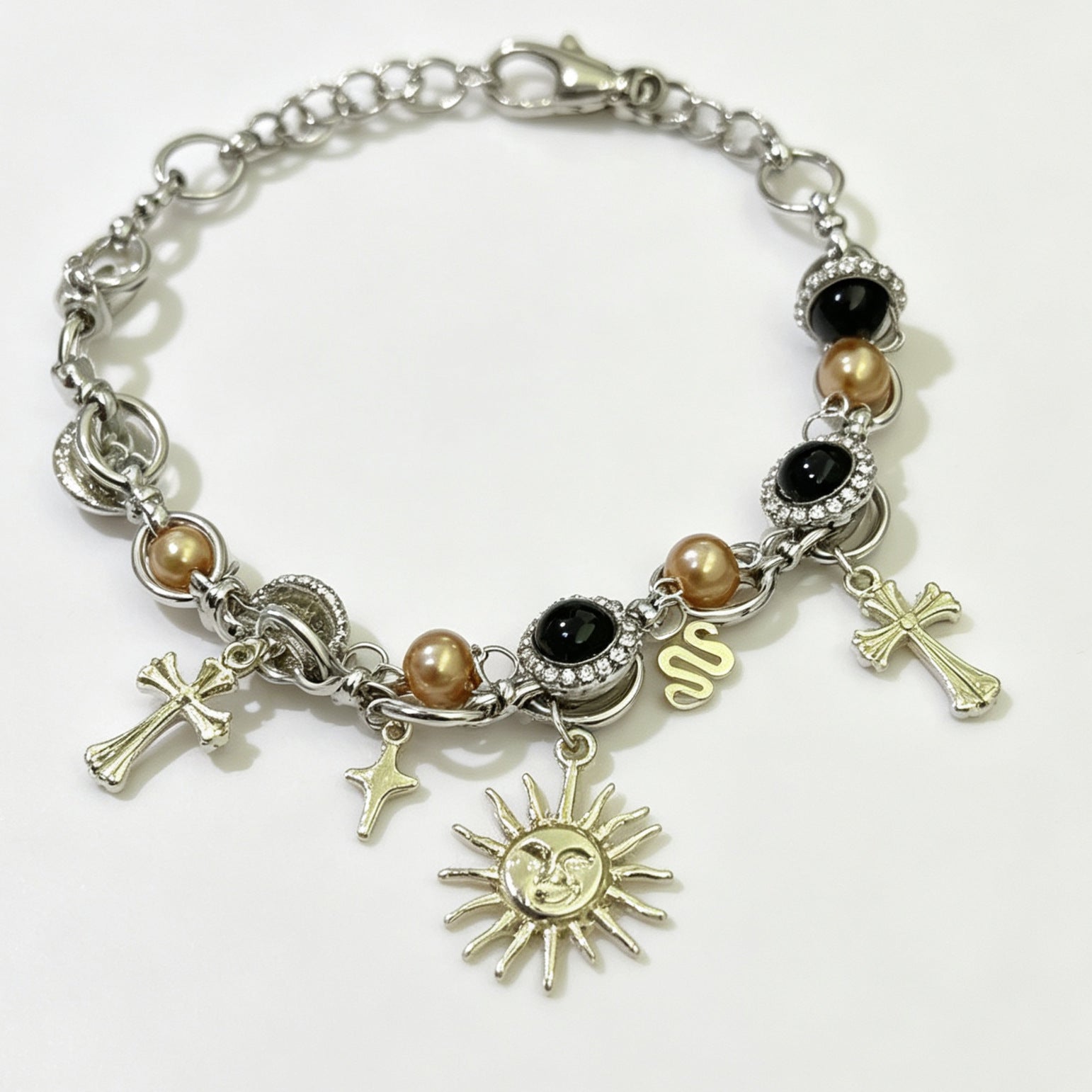Exaggerated Sunflower Pendant Necklace For Women With Zircon Inlay, Alloy Craft Beading, Featuring A Snake Chain