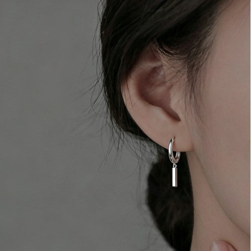 Geometric Earrings For Women Featuring Copper Ear Pins With Platinum Plating