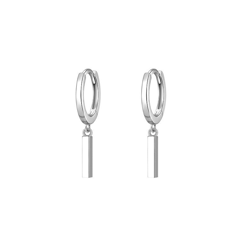 Geometric Earrings For Women Featuring Copper Ear Pins With Platinum Plating