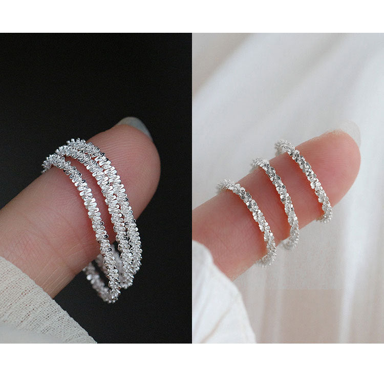 New Style Star Ring For Women In 925 Sterling Silver With Diamond Inlay, Handmade Craftsmanship