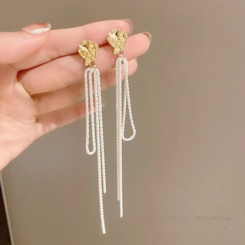 Geometric Earrings For Women In Gold Alloy Featuring 925 Sterling Silver Ear Pins With New Style