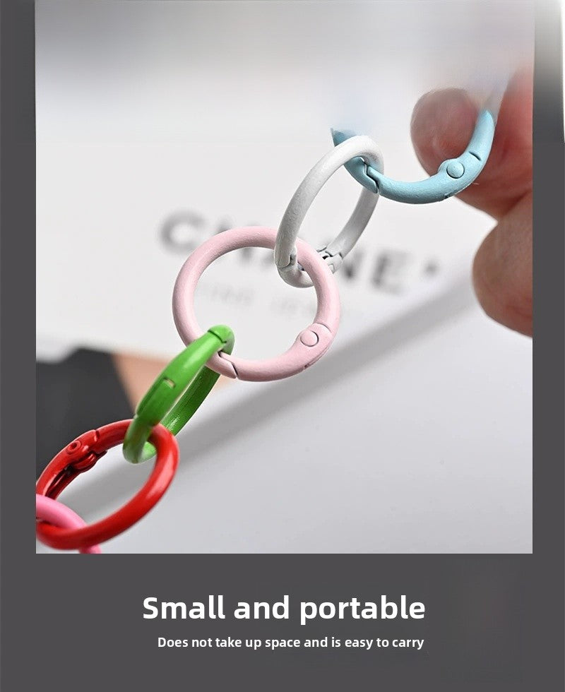 Colour Metal Key Chains In Stylish Design, Perfect For Organizing Keys And Accessories