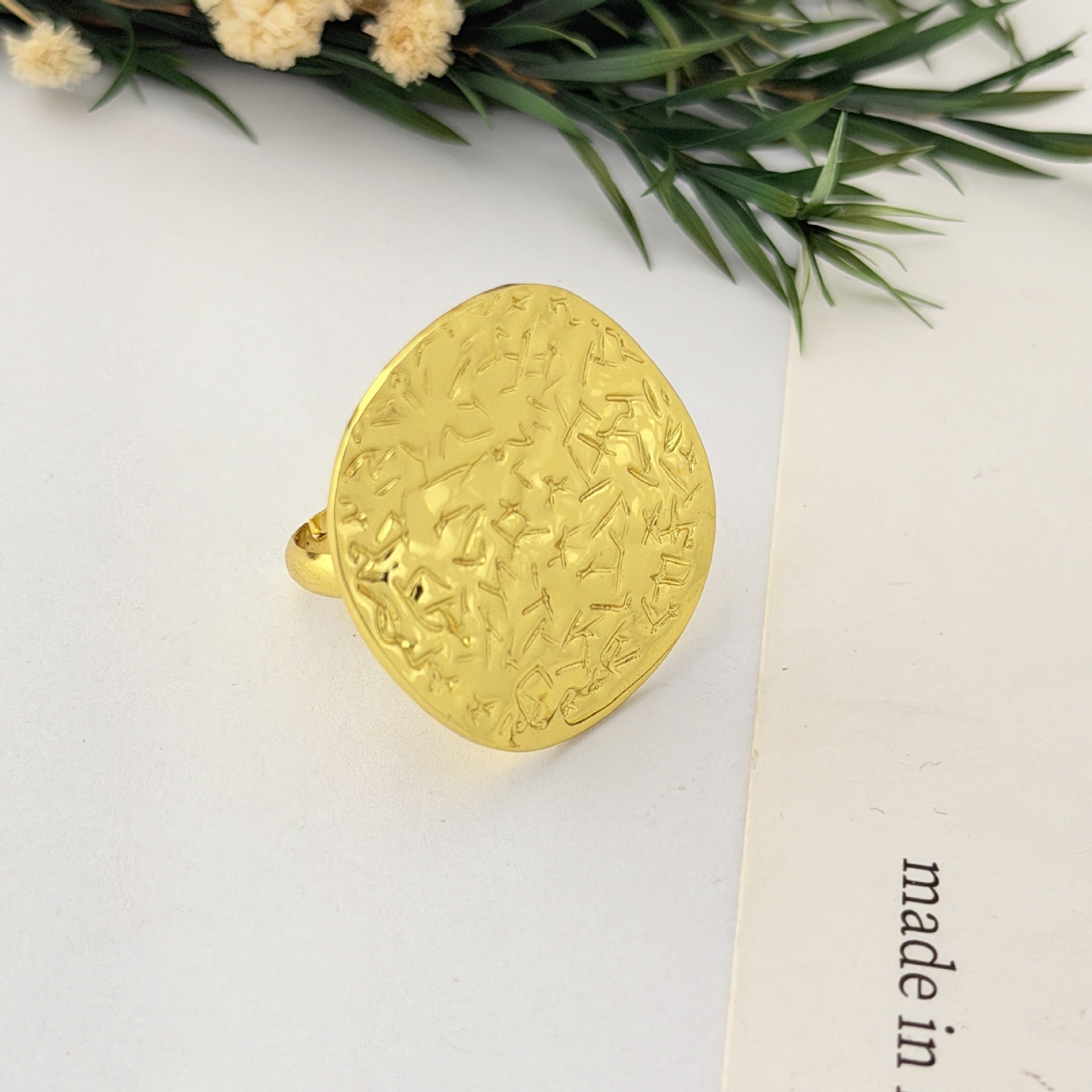 Geometric Earrings For Women Featuring Electroplated Retro Style With Titanium Steel Ear Pins