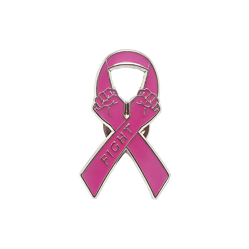 Heart Shape Pin In Alloy With Enamel Craftsmanship, Featuring Natural Pink Color